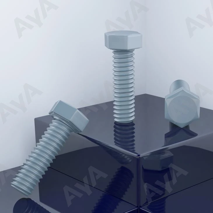 Coarse thread hex bolt